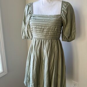 Elegant Green Mini Dress